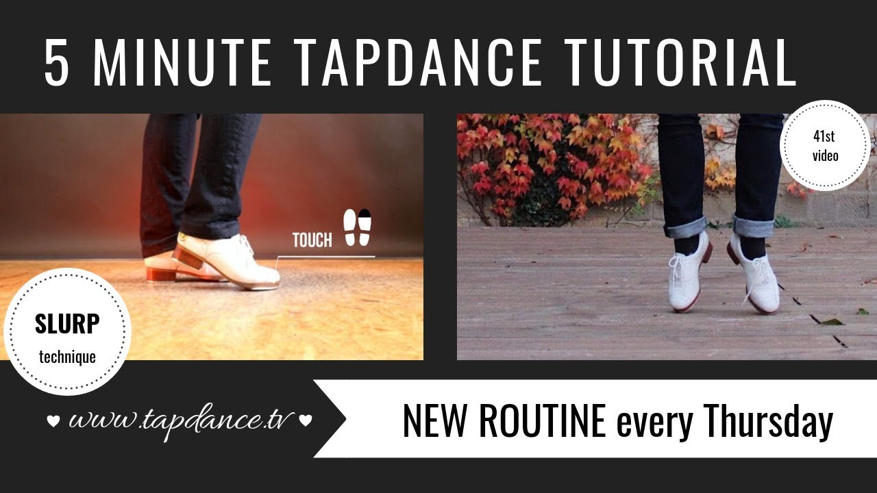SLURP / 3-BEAT RIFF - Tap dance Tutorial - 41st video - 5 minutes