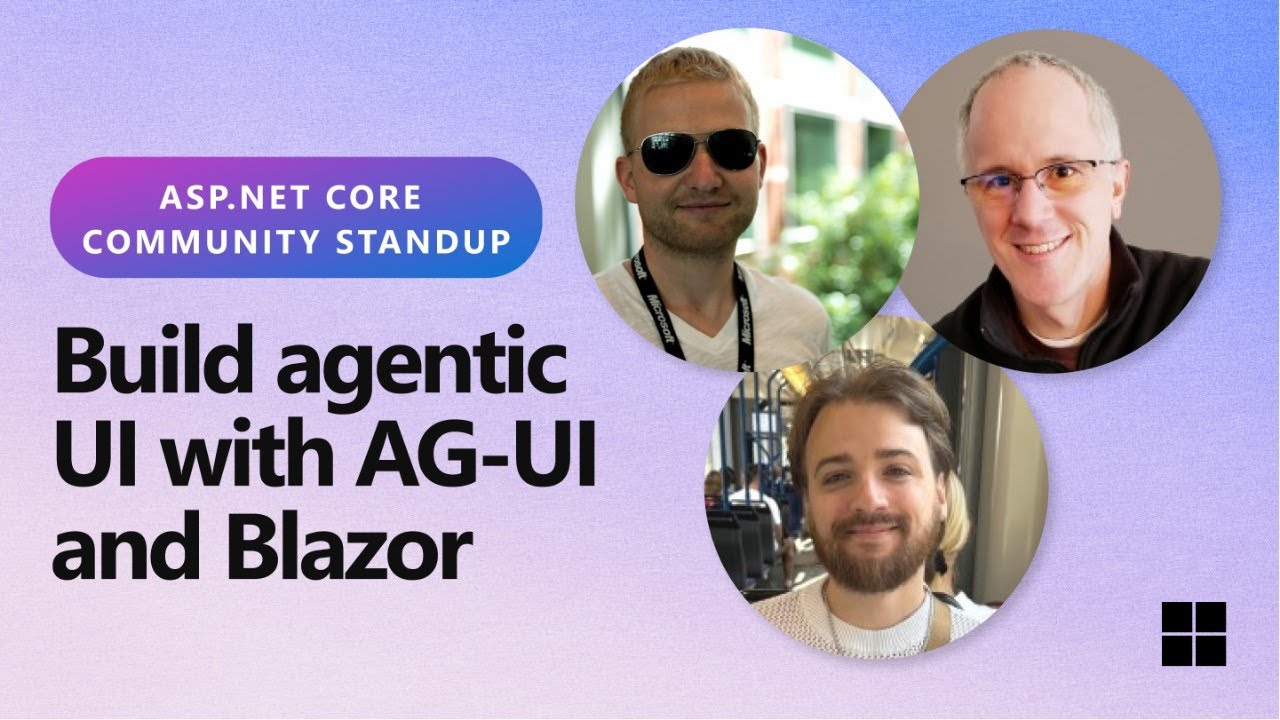 ASP.NET Community Standup - Build agentic UI with AG-UI and Blazor