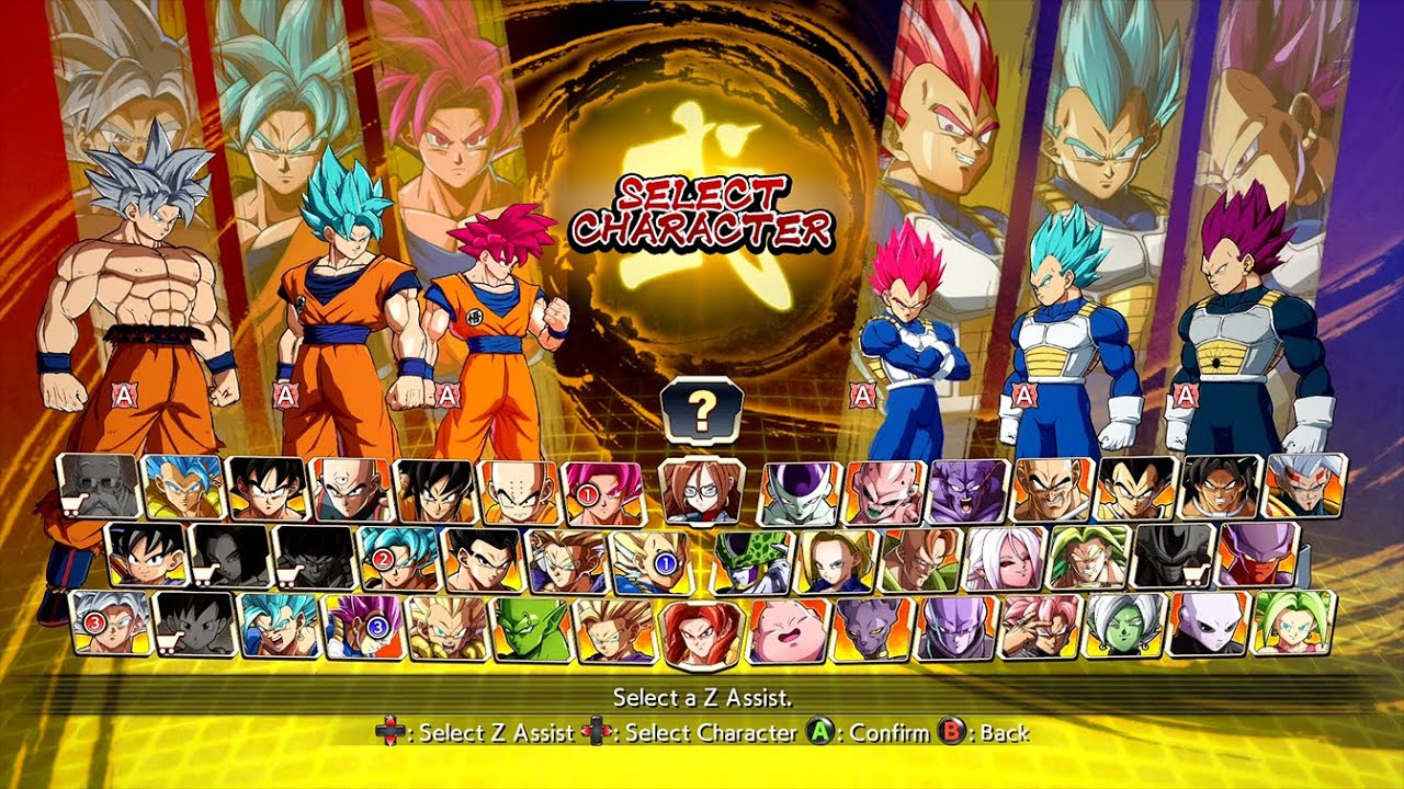 Goku God Forms Vs Vegeta God Forms - Dragon Ball FighterZ