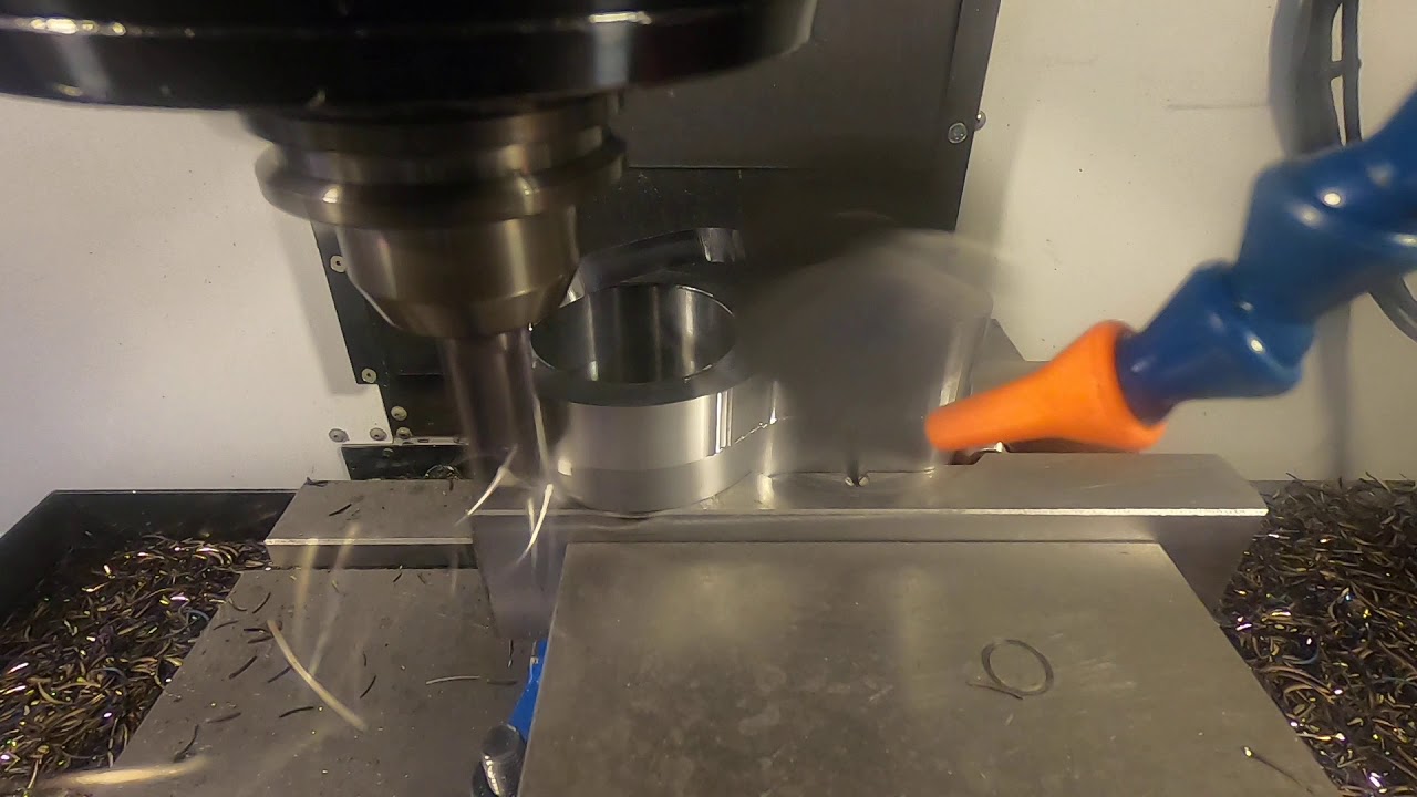 Haas VF-2 HSM in mild steel (VOLUME WARNING)