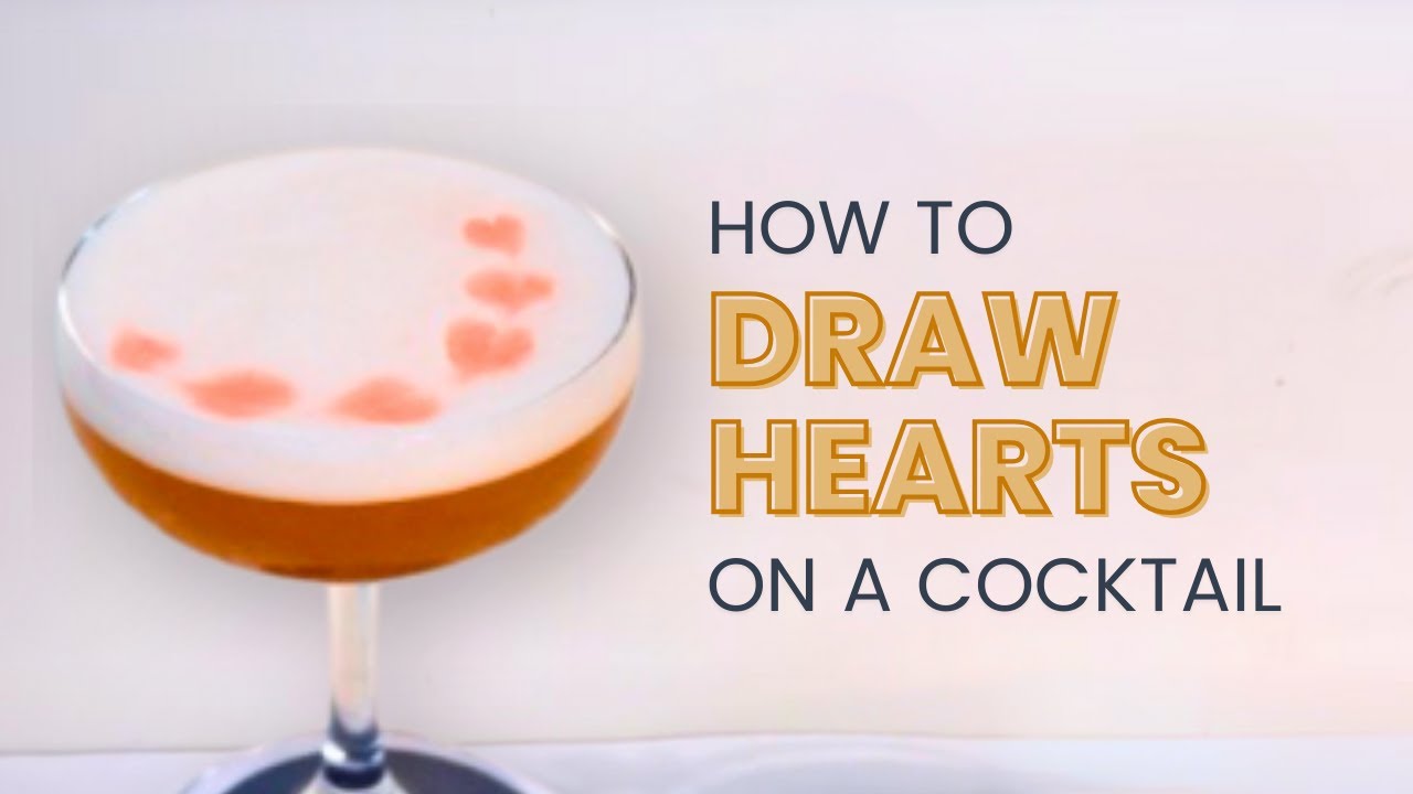 Heart Garnish Foam Art Tutorial | Perfect Valentine's Day Cocktail, French Martini