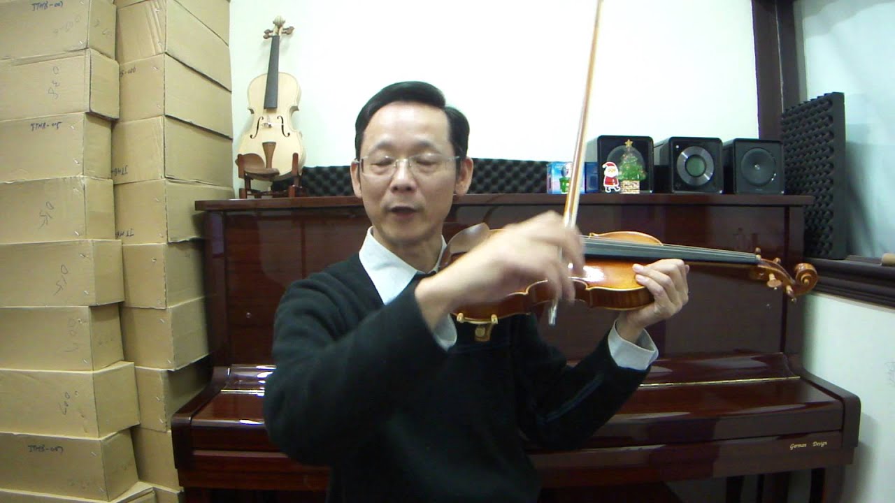 建議拉E弦全弓來暖身