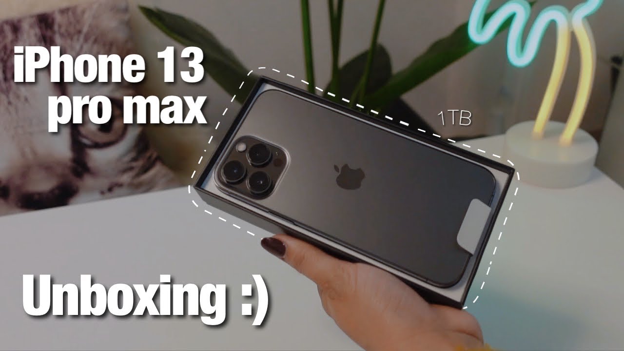 iPhone 13 Pro Max 1TB Unboxing | Graphite