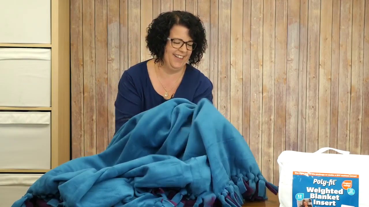 Poly-fil 12lb Weighted Blanket No Sew Cover
