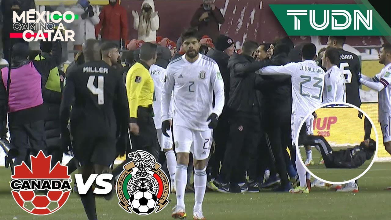 &iexcl;TERMINA CALIENTE! Se arm&oacute; la bronca al silbatazo | Canad&aacute; 2-1 M&eacute;xico| Eliminatoria Catar 2021| TUDN