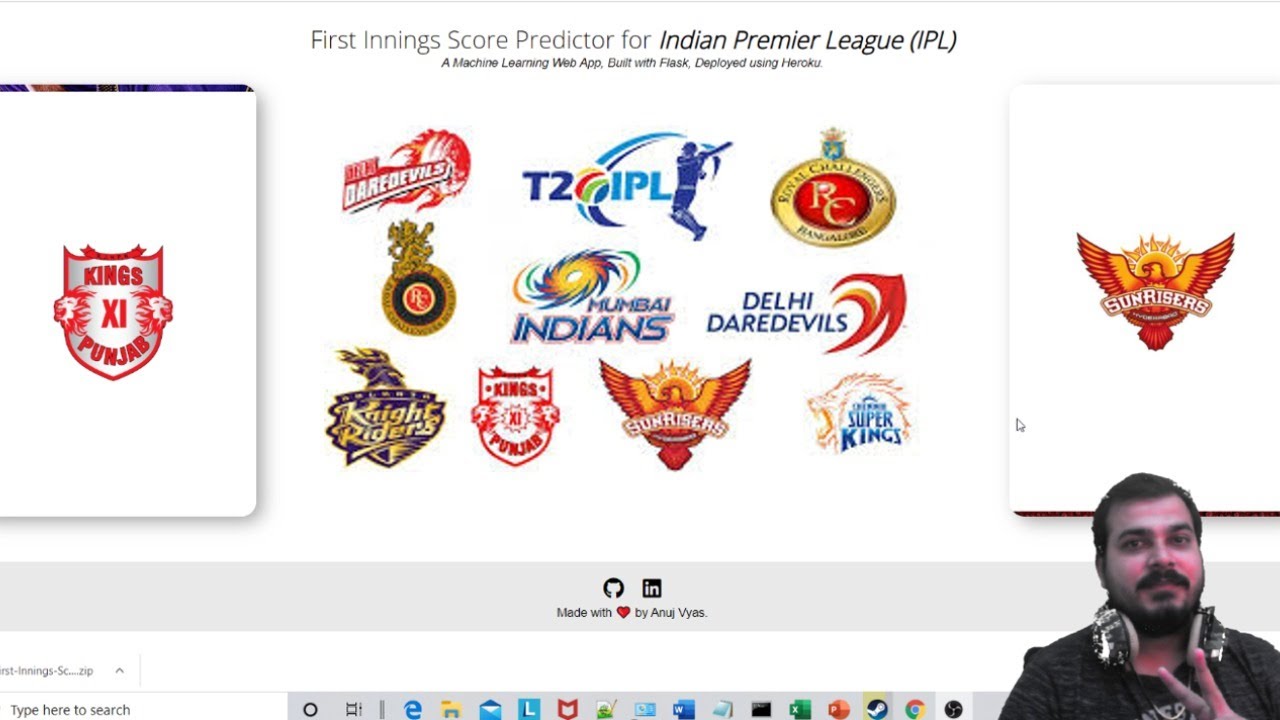 Live- Implementation of Cricket Score Prediction App With Deployment For IPL(Sport Analytics)