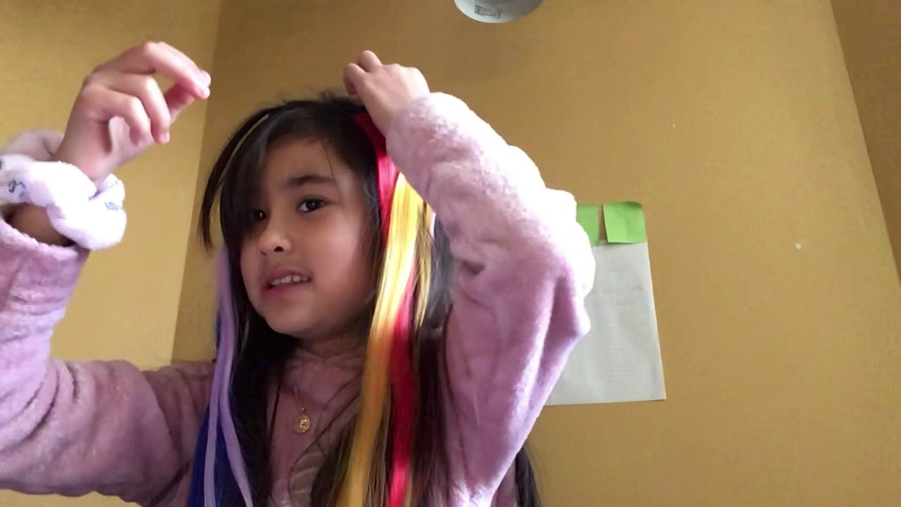 how to put on hair extensions for kids