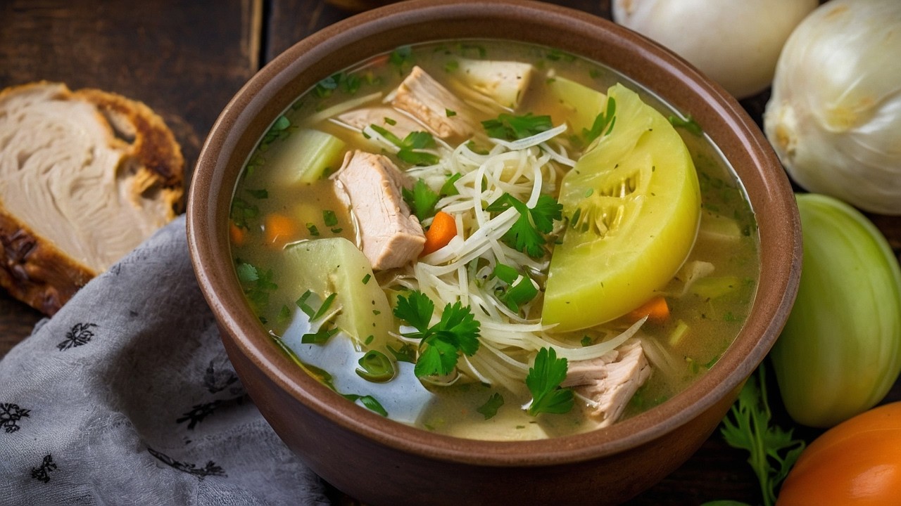 Как приготовить вкусный суп с зелеными помидорами дома за 30 минут!