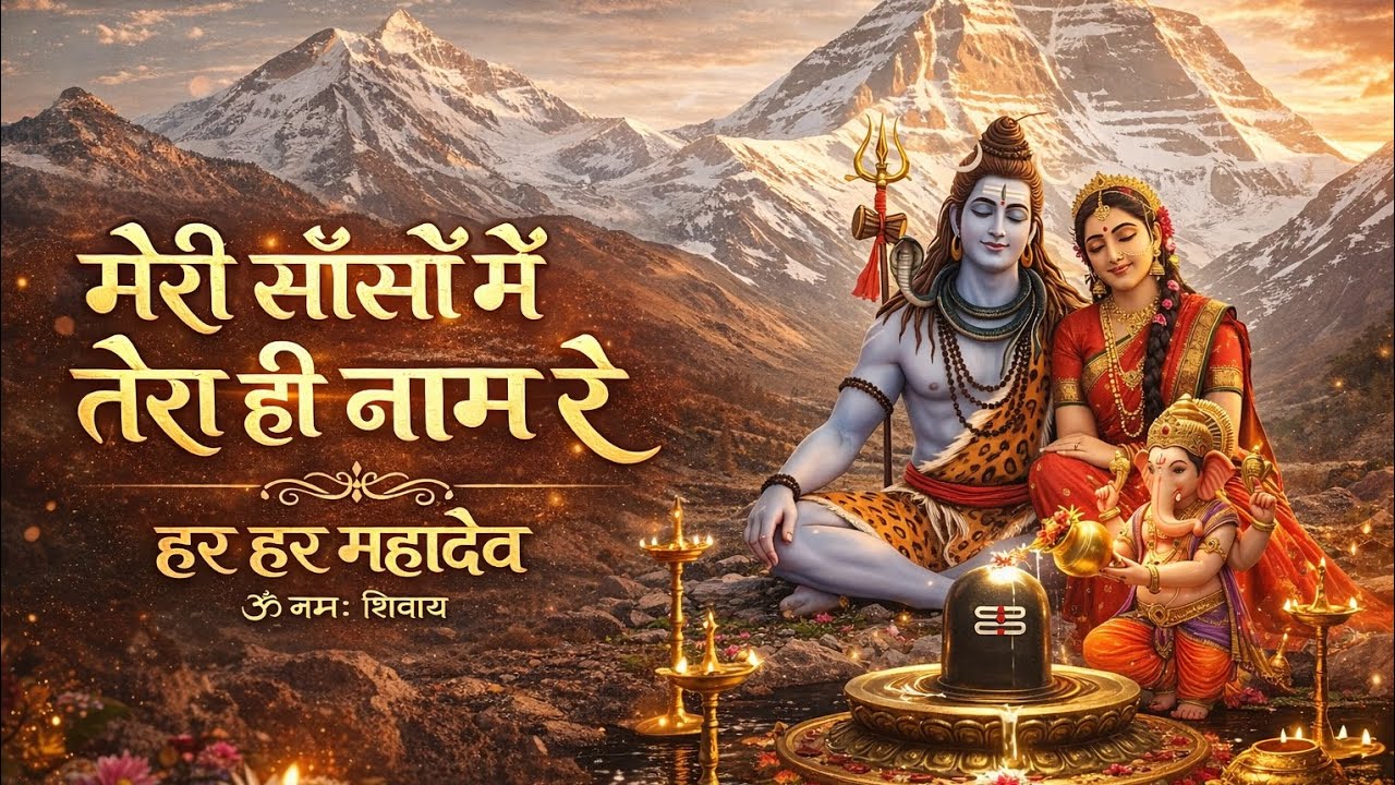 मेरी साँसों में तेरा ही नाम रे 🙏 | Har Har Mahadev | Shiv Parvati Bhajan 2026