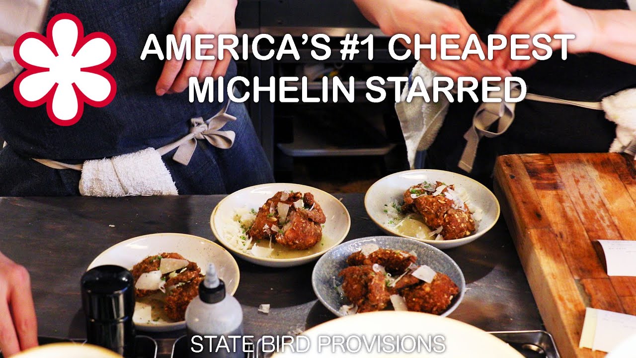 America's #1 Cheapest Michelin-Starred Restaurant! ─  State Bird Provisions | 4K Dining POV