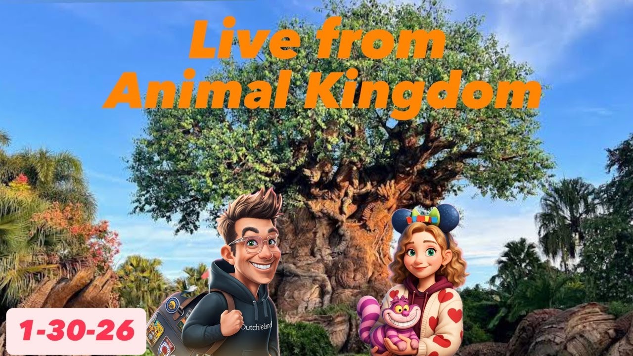 🔴 LIVE from Animal Kingdom 🐘 Tusker House Breakfast & Rides