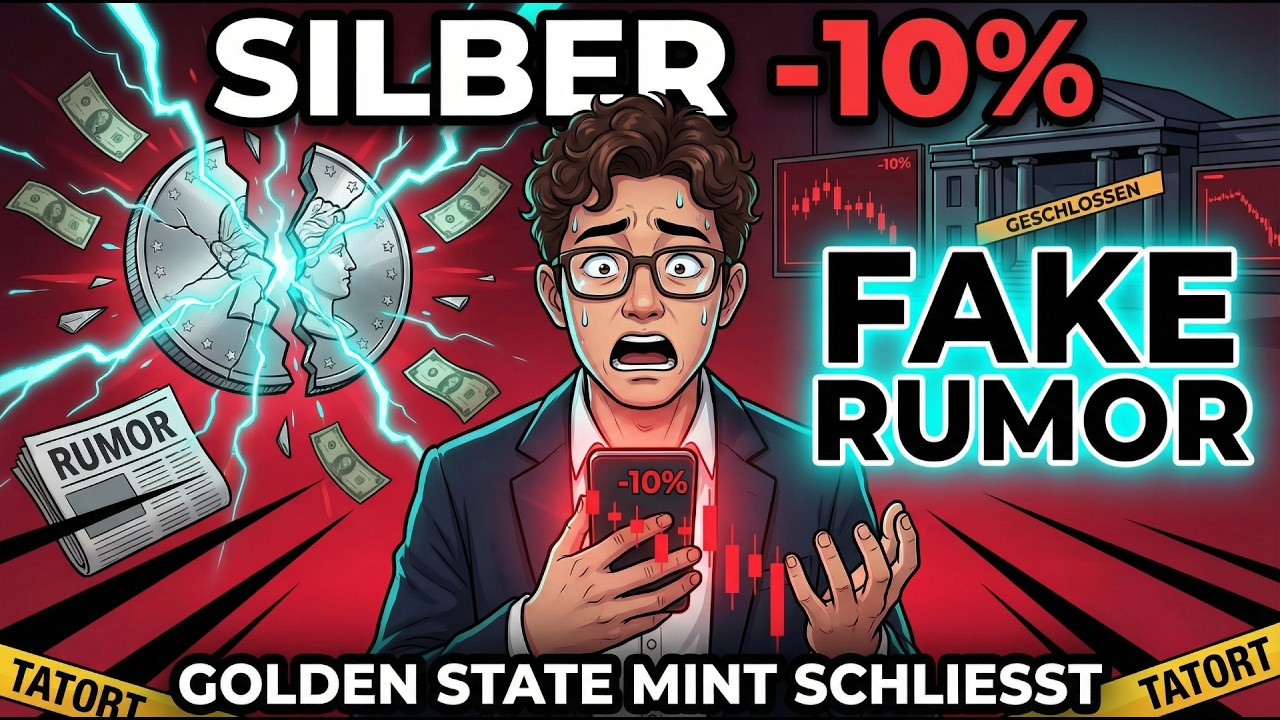 BREAKING: Silber DOWN 10 % wegen FAKE RUMOR — Golden State Mint schließt (Tatort)