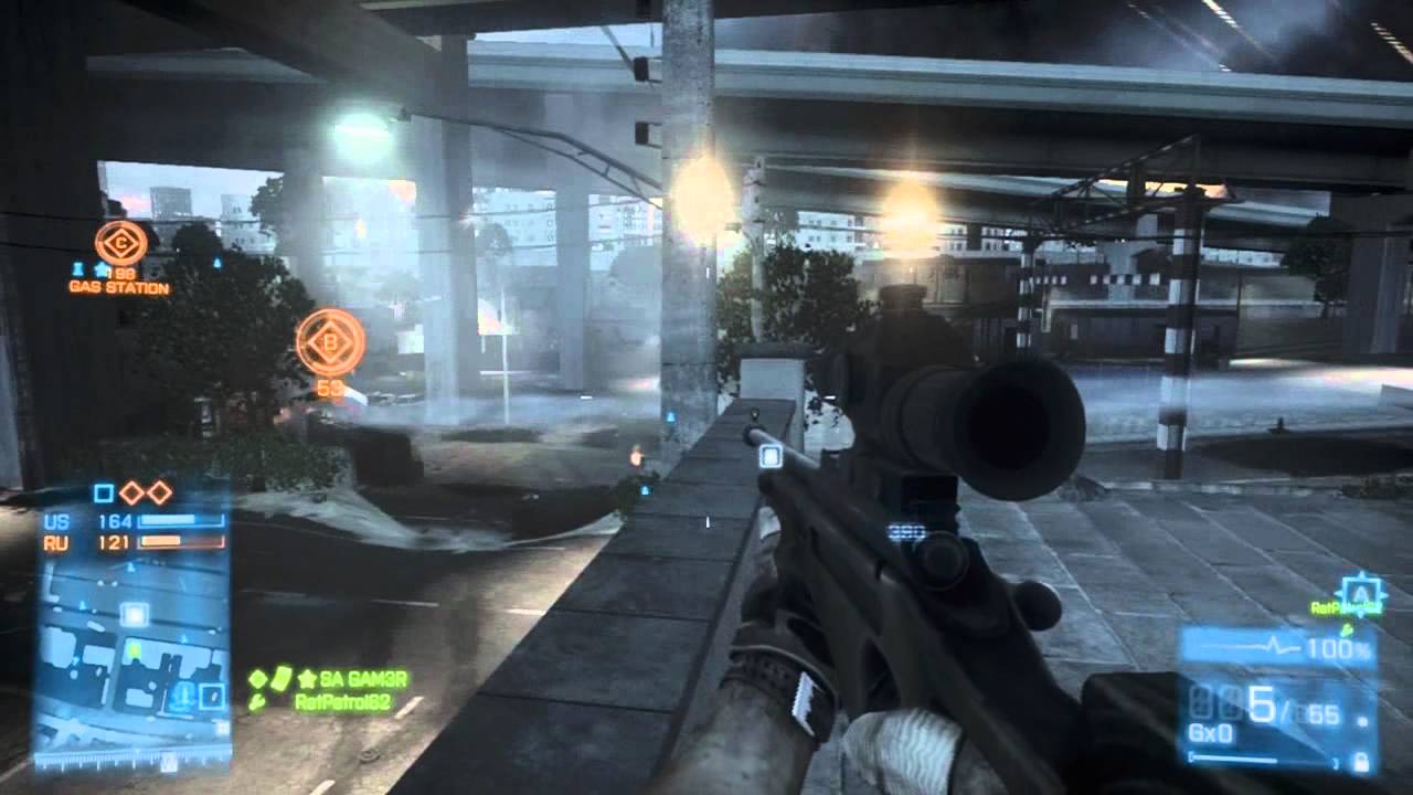 BF3 CQ Sniper Gameplay | باتل فيلد 3 - طور كونكوست وقيم سنايبر