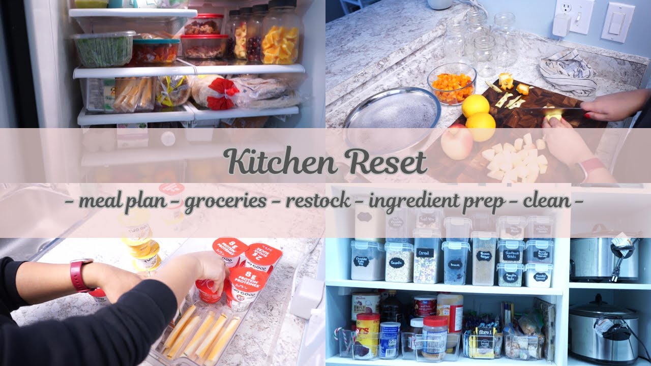 Kitchen Rest - meal plan, groceries, restock, ingredient prep & clean
