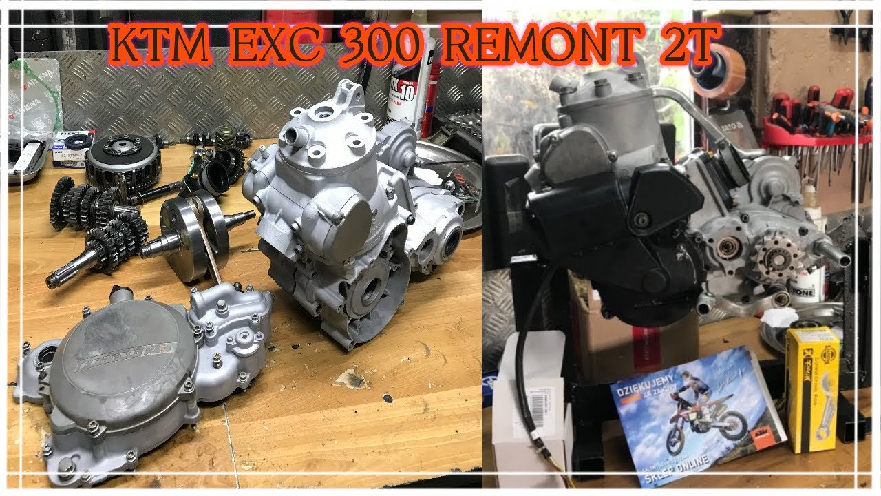 Niezauważalne pęknięcie cylindra - KTM EXC 300 2012 Remont silnika 2T cz.1/2