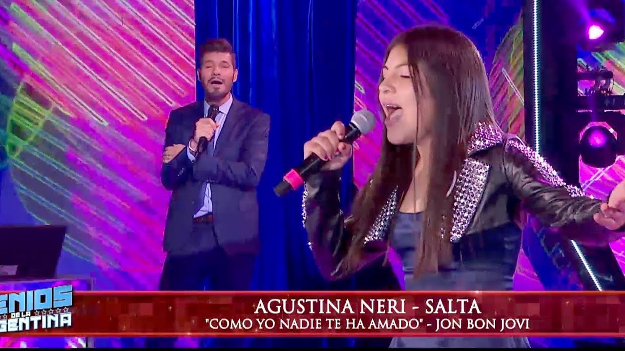 Agustina Neri llegó para entonar “Como yo nadie te ha amado”, de Bon Jovi