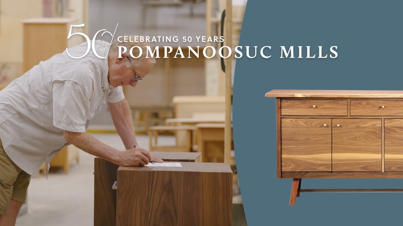🎉 Celebrating 50 Years of Excellence with Pompanoosuc Mills - Handcrafted Hardwood Furniture