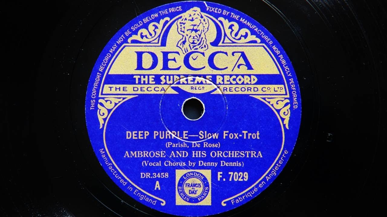 Ambrose and His Orchestra - Deep Purple (1939)
