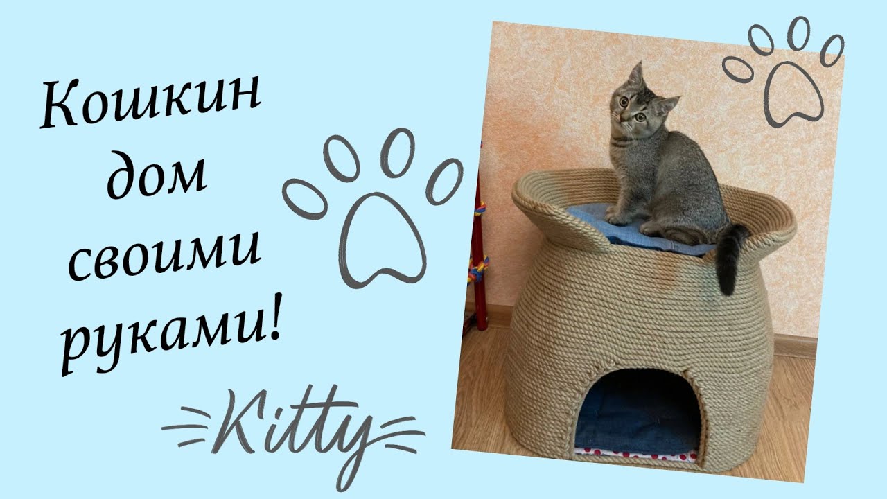 Домик для кошек своими руками!