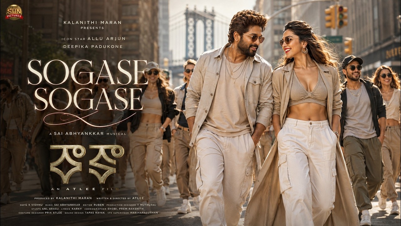 RAAKAA Sogase Lyrical Song | Allu Arjun & Deepika Padukone | Sai Abhyankkar | Atlee | Latest Song