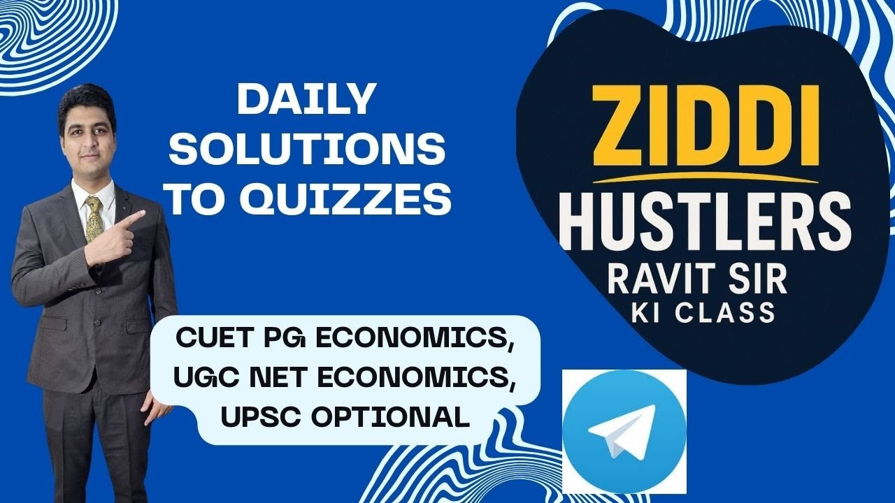 5 Economics Questions with Solutions | MA Economics CUET, IIT JAM, UGC NET, UPSC Optional
