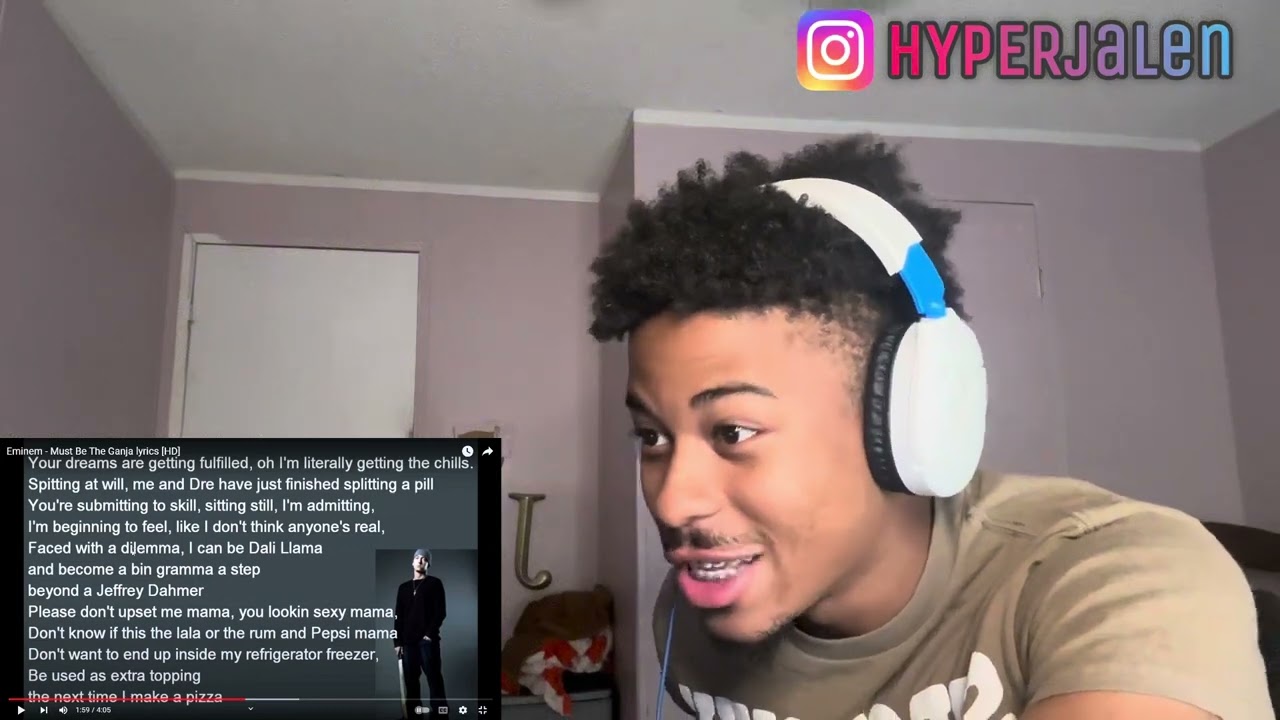 EMINEM-MUST BE THE GANJA (REACTION) !!!