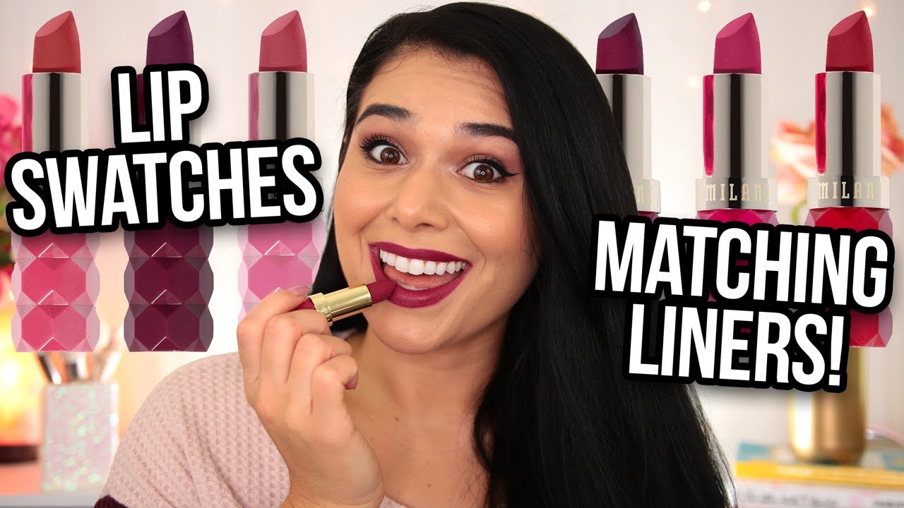 NEW Milani Color Fetish Matte Flora Collection Lipstick Swatches & Review