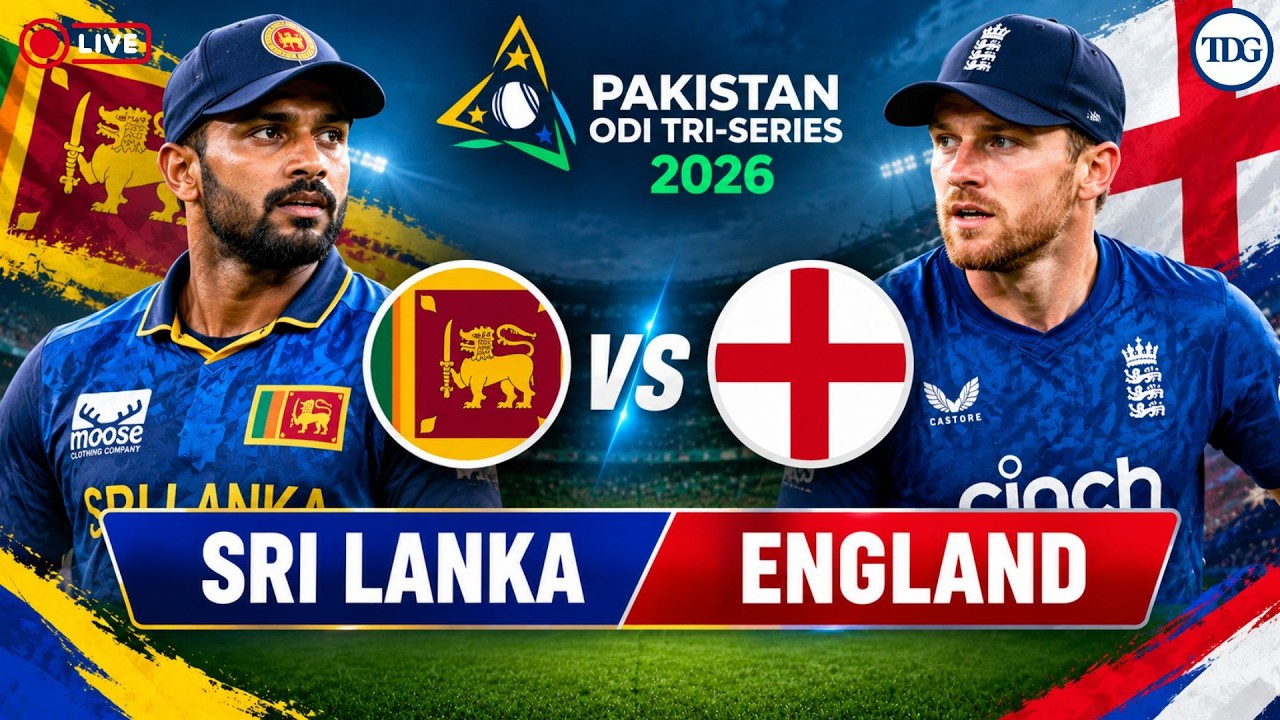 WATCH | Sri Lanka vs England LIVE | Pakistan ODI Tri-Series 2026 | SL vs ENG Commentary