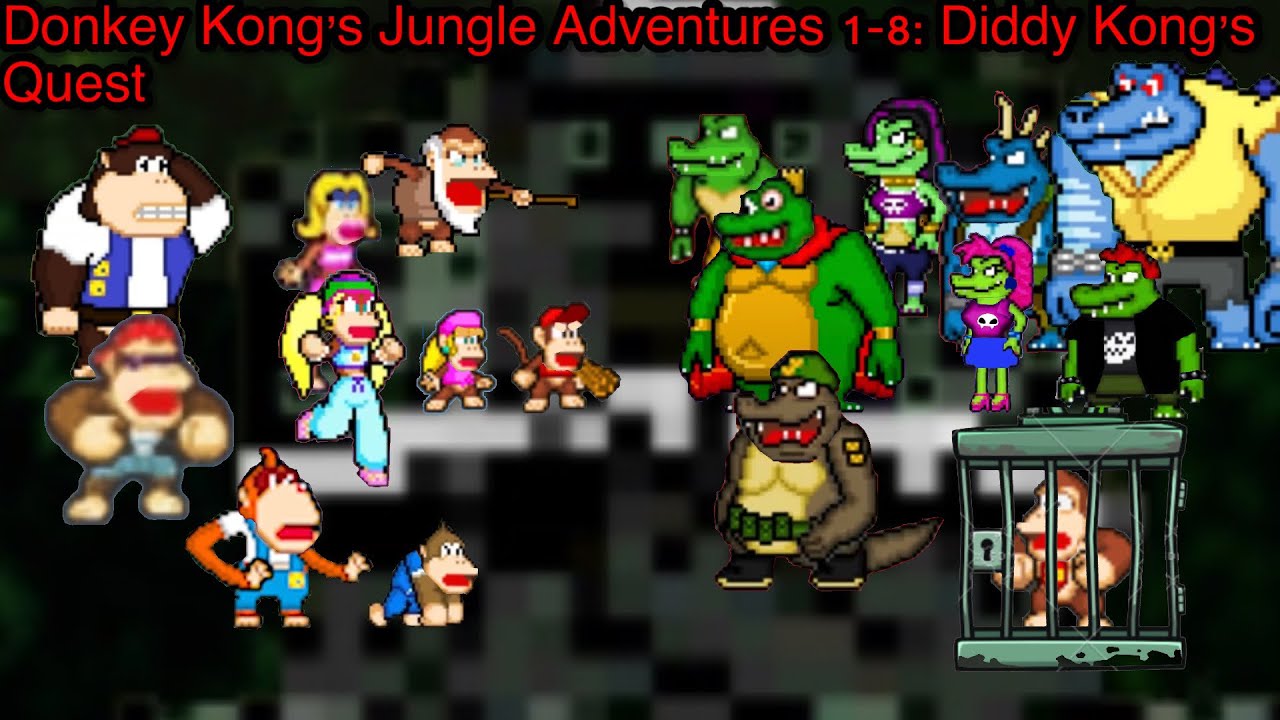 Donkey Kong’s Jungle Adventures 1-8: Diddy Kong’s Quest