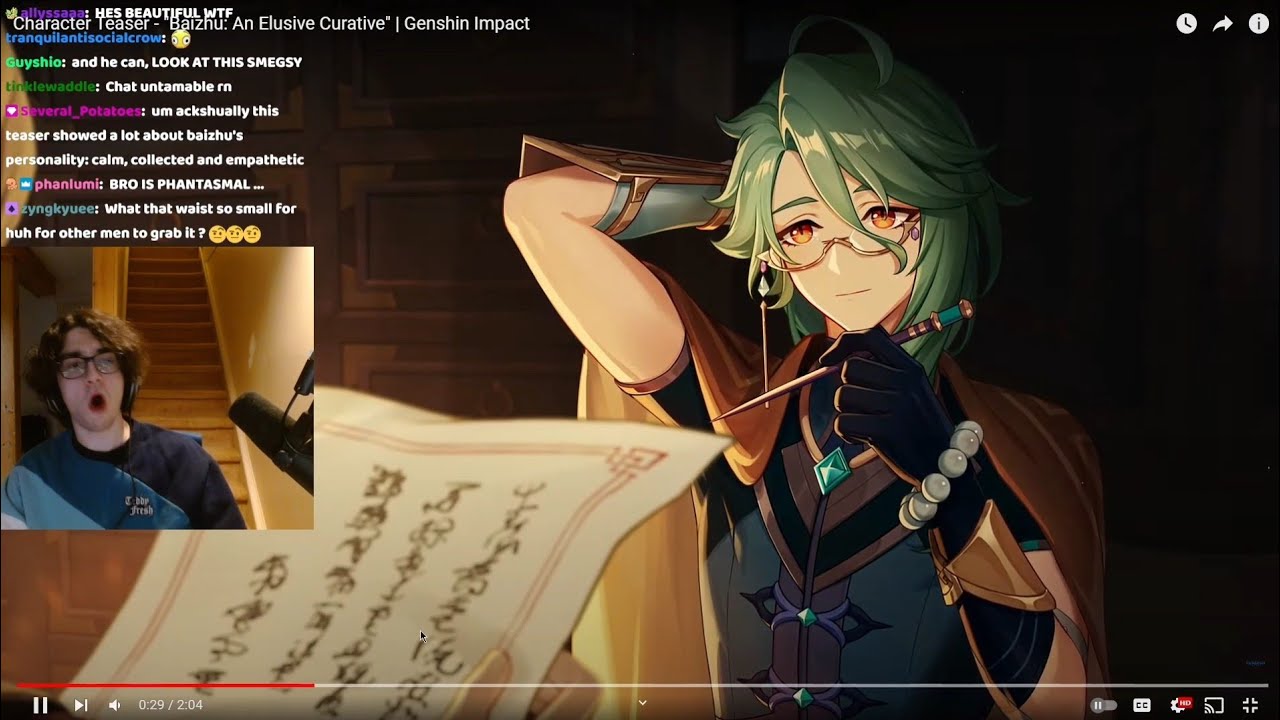 zy0x reacts to baizhu teaser