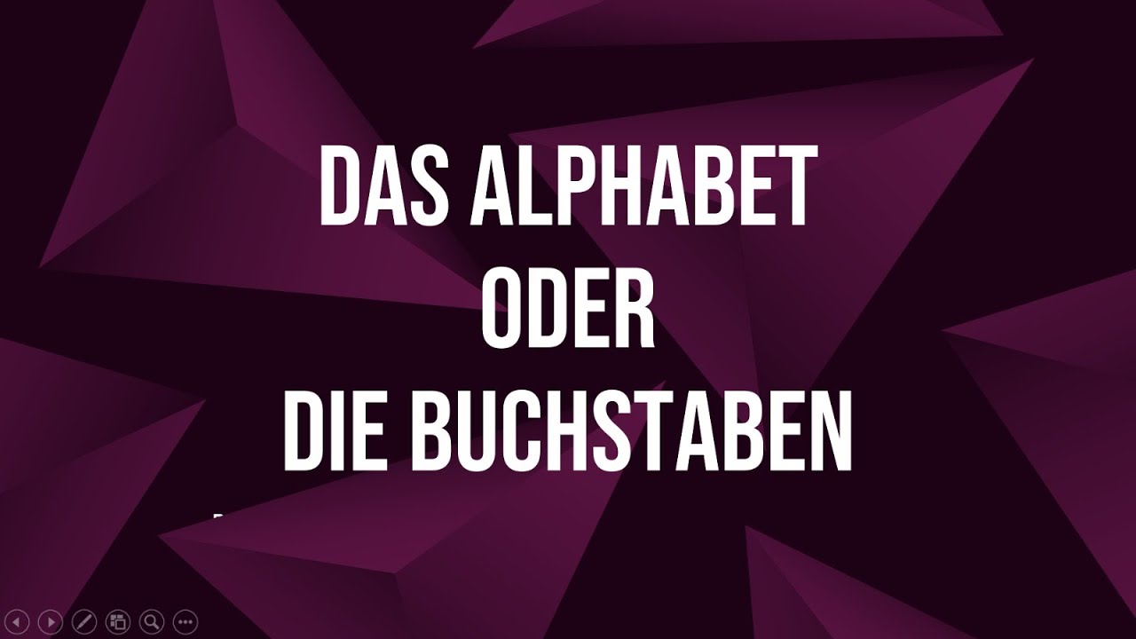 Das deutsche Alphabet