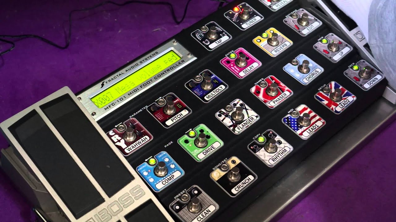 Fractal Audio Systems - MFC-101 MIDI Foot Controller Test