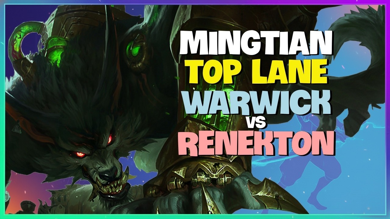 Rank 1 Warwick : He is CRUSHING the Renekton Matchup in Challenger Elo