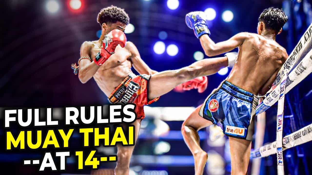 14 yr old American Muay Thai fighter test his skill in Thailand (Full Rules)