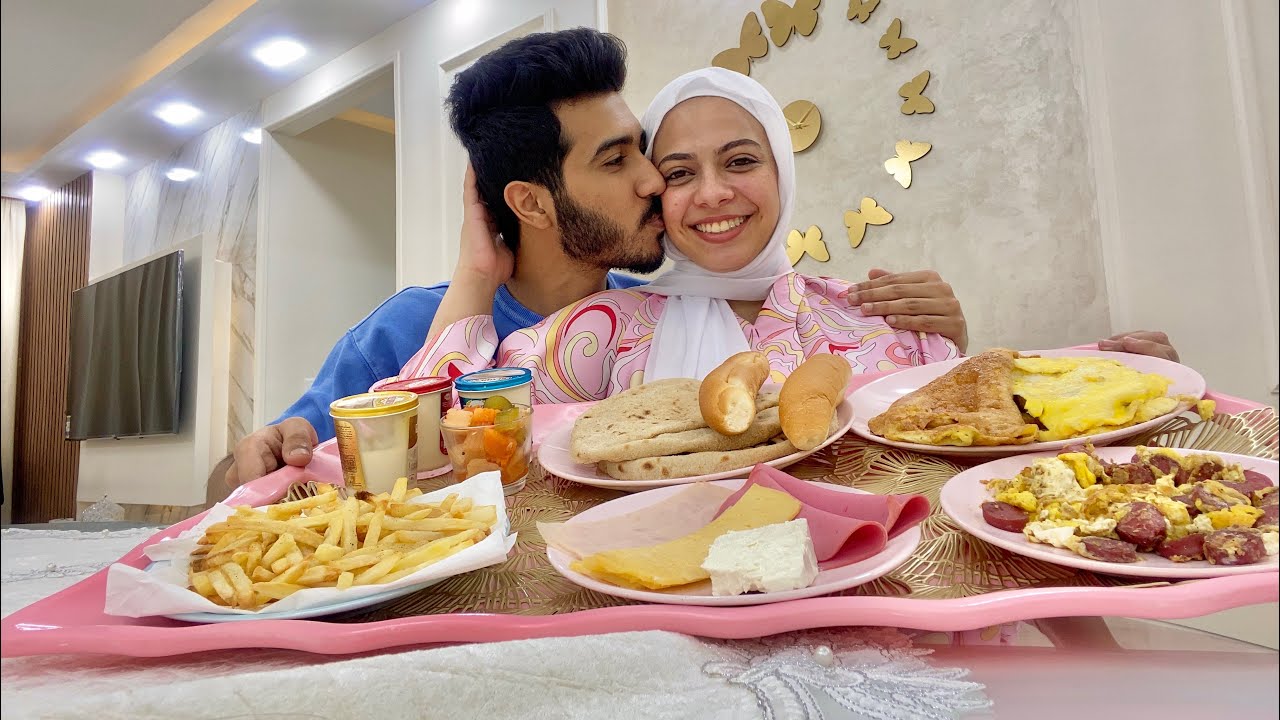 اول فطار ف بيتنا 🏡♥️يا تري رد فعل جوزي ايه🙈♥️