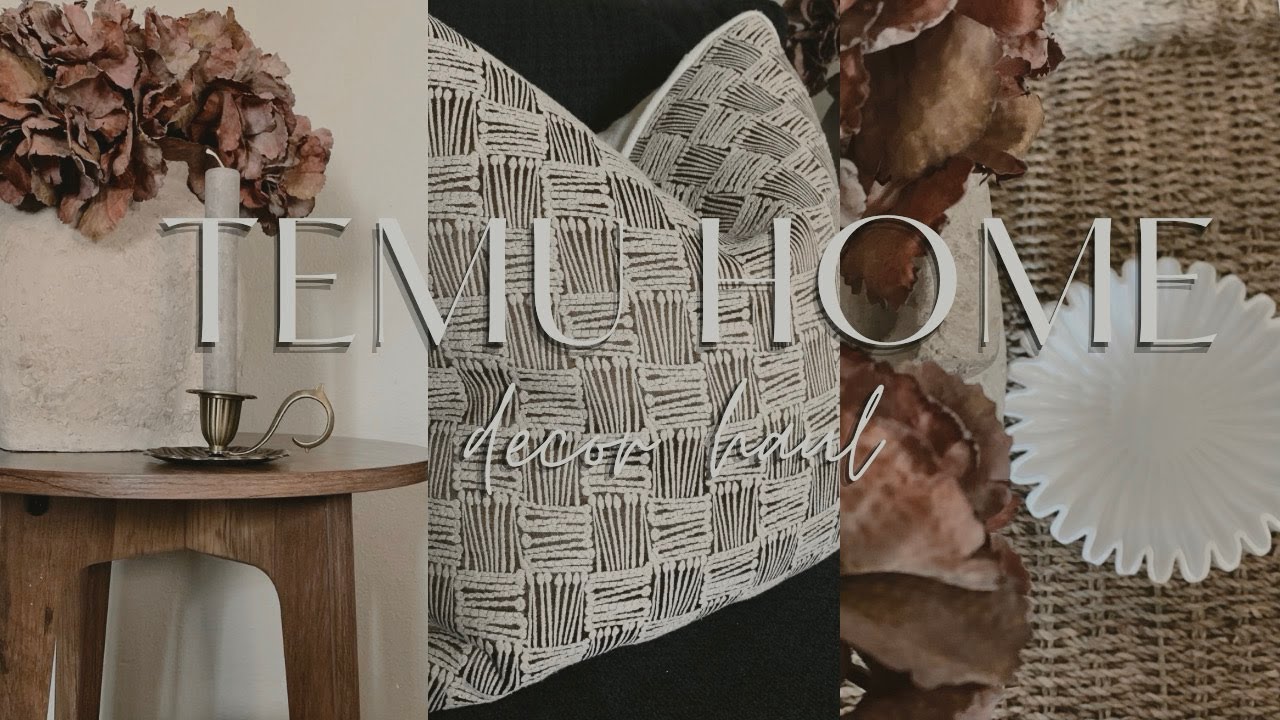 TEMU HOME DECOR HAUL | Rustic & vintage home decor haul