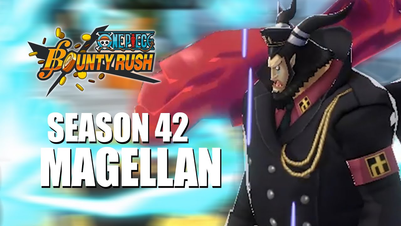 6★ Magellan Season 42 League Battle Gameplay | ONE PIECE Bounty Rush | OPBR