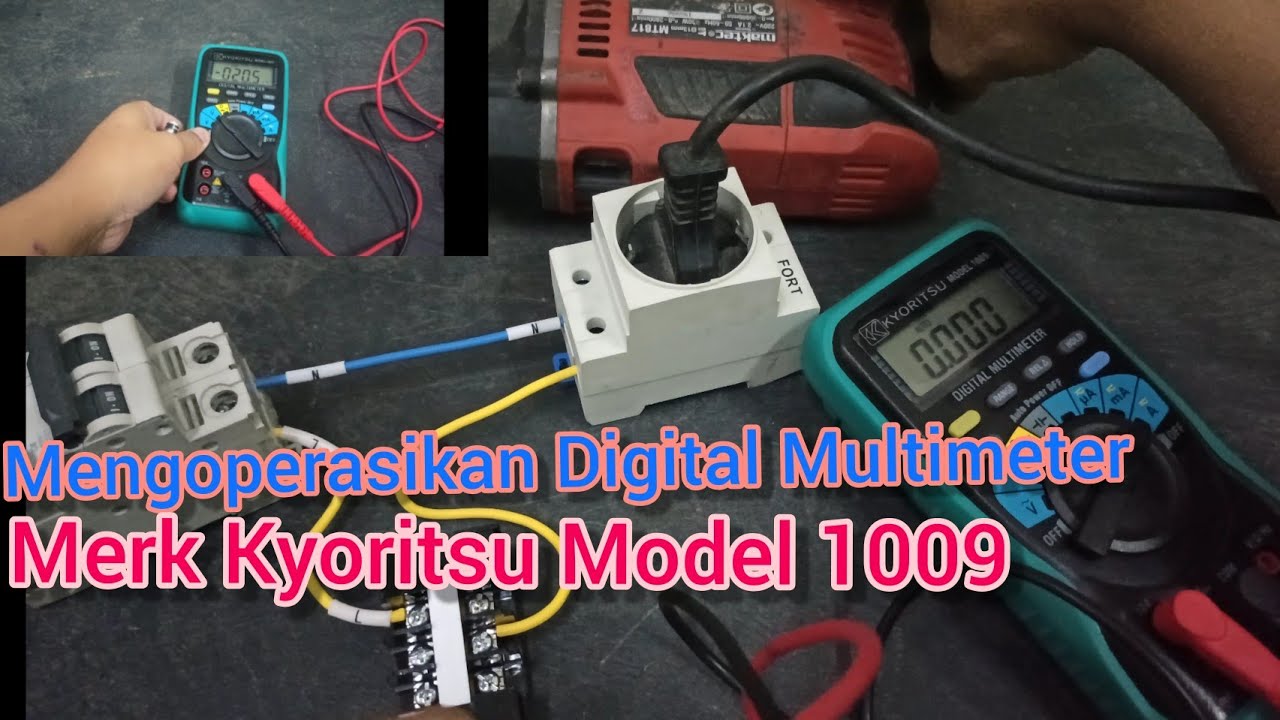 Digital multimeter Merk Kyoritsu Model 1009. Cara mengoperasikan nya.