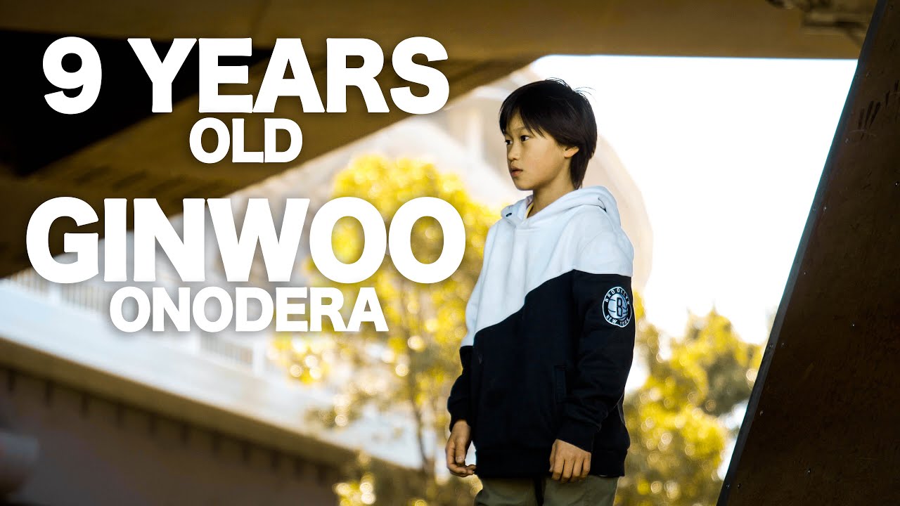 9 Years Old Japanese Skateboarder - Ginwoo Onodera