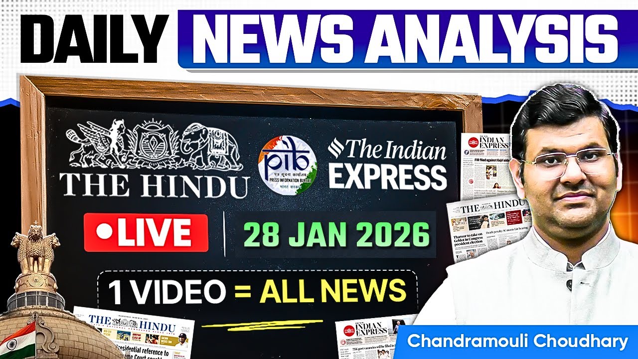 Daily Current Affairs for UPSC | 28 JAN 2026 — Important News & Analysis | Unacademy UPSC