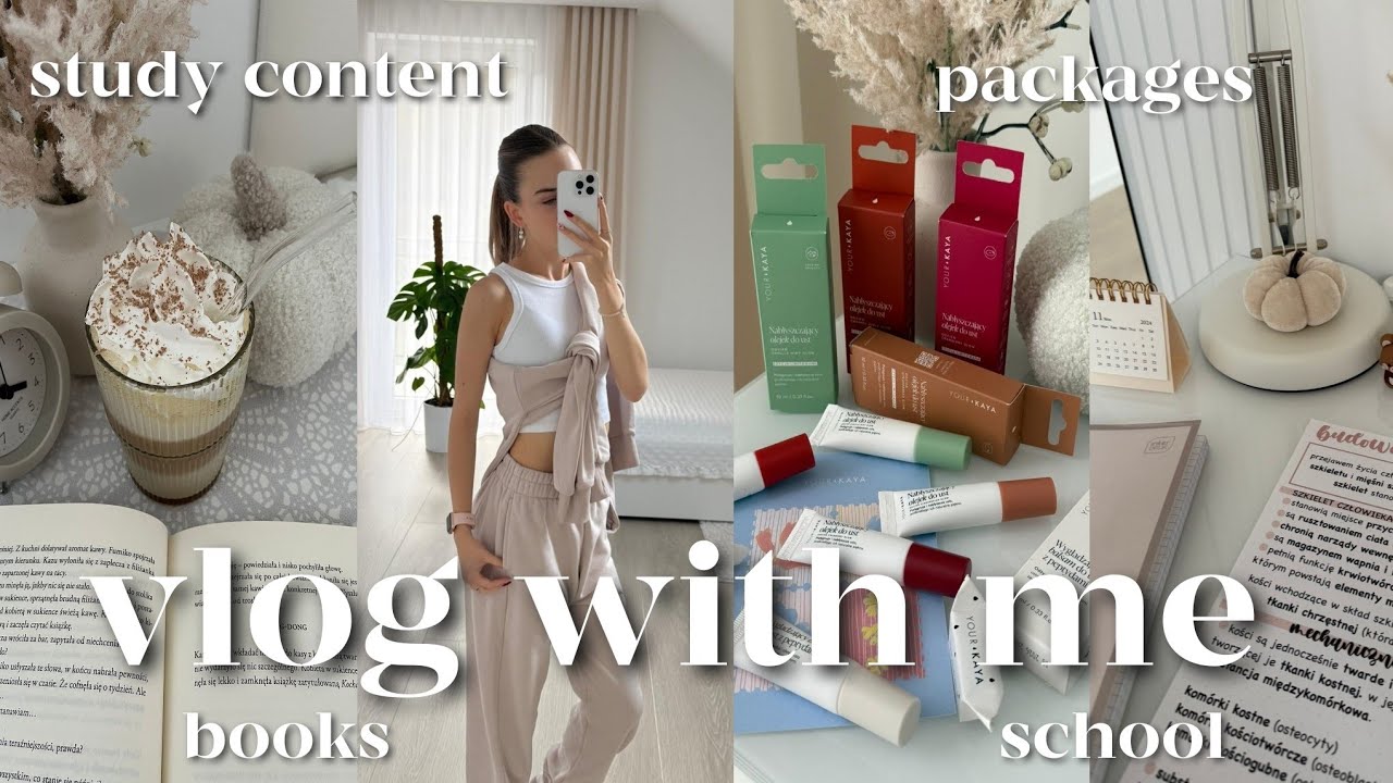 VLOG WITH ME 💌 szkoła, książkowy kontent, gotujemy, paczki