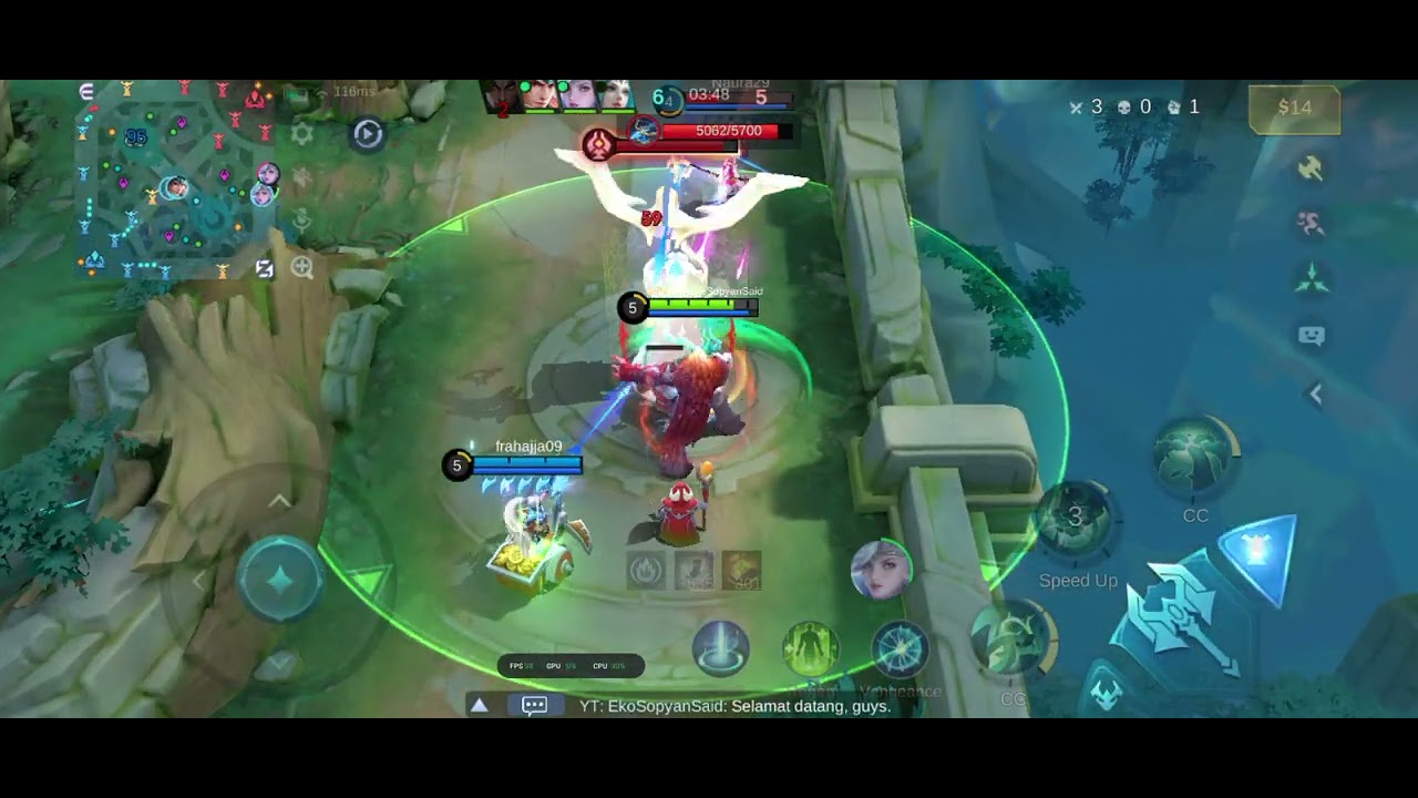 Mobile Legends Bang Bang Belerick tank roam game play 19