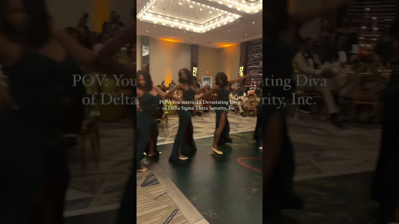 🔥 Delta Sigma Theta Sorority, Inc Wedding Stroll. #dst #deltasigmatheta #divine9 #weddingvideo