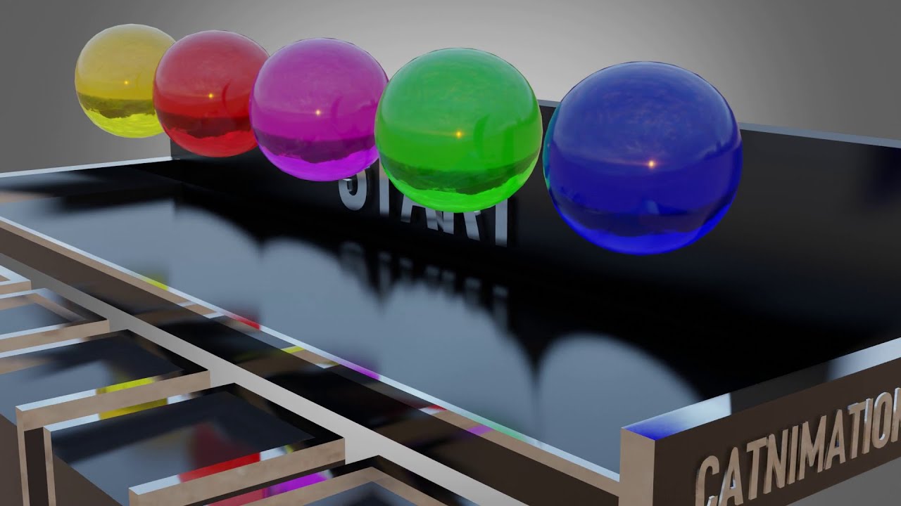 Softbody race 3D #2 [4K]