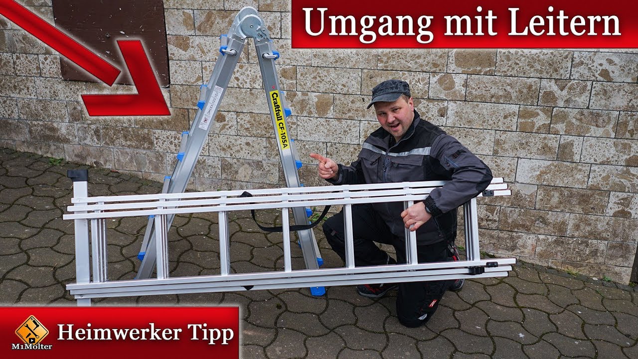 Arbeiten auf Leitern / richtiger Umgang mit Leitern und arbeiten auf erhöhtem Stand.