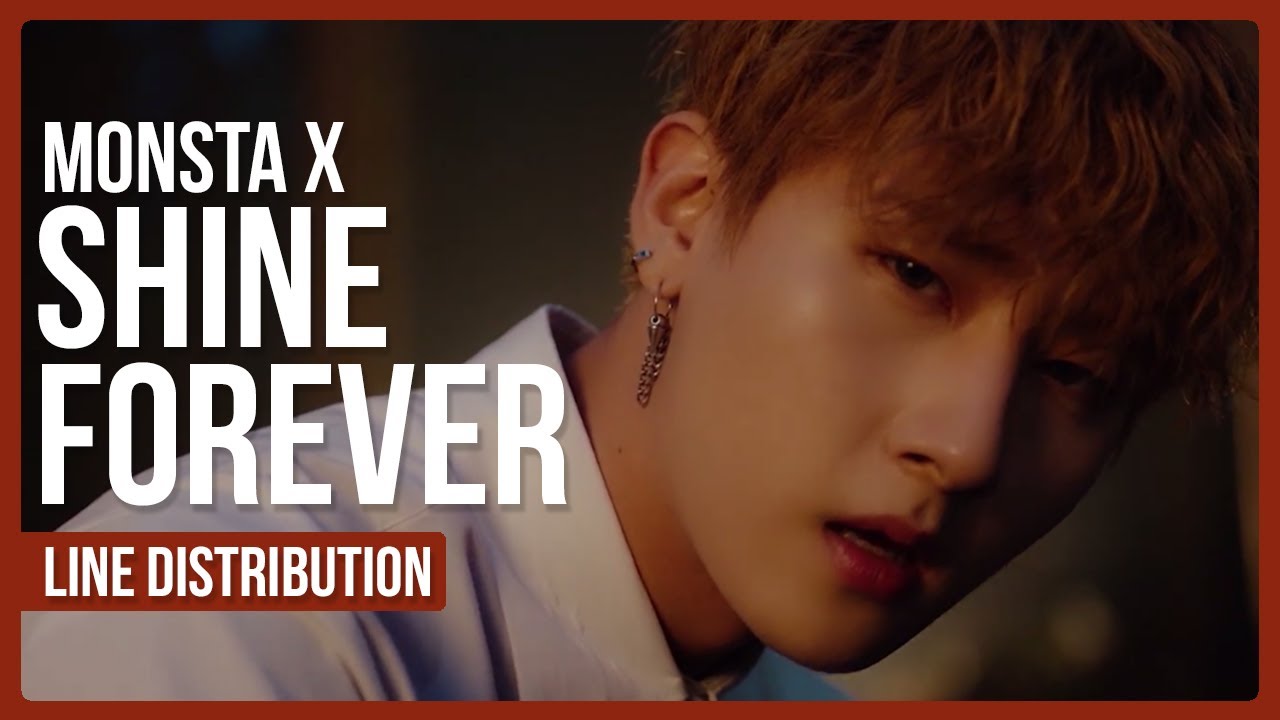 MONSTA X - SHINE FOREVER Line Distribution (Color Coded)