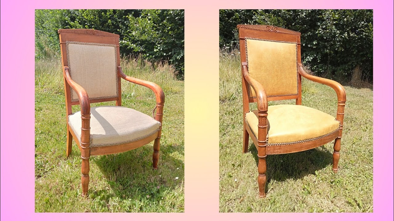 rénovation fauteuil style Empire