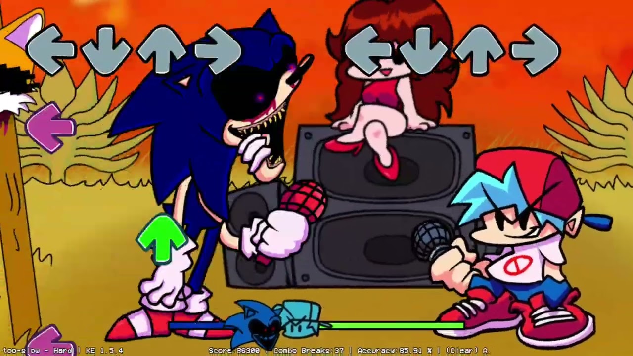 Friday Night Funkin’  Vs  Sonic Exe Too slow y Endless (VIEJO)