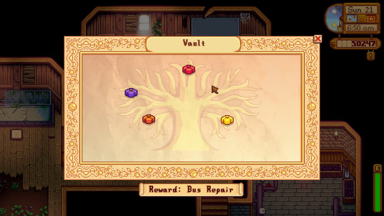 What is 2500g Bundle reward - Stardew Valley