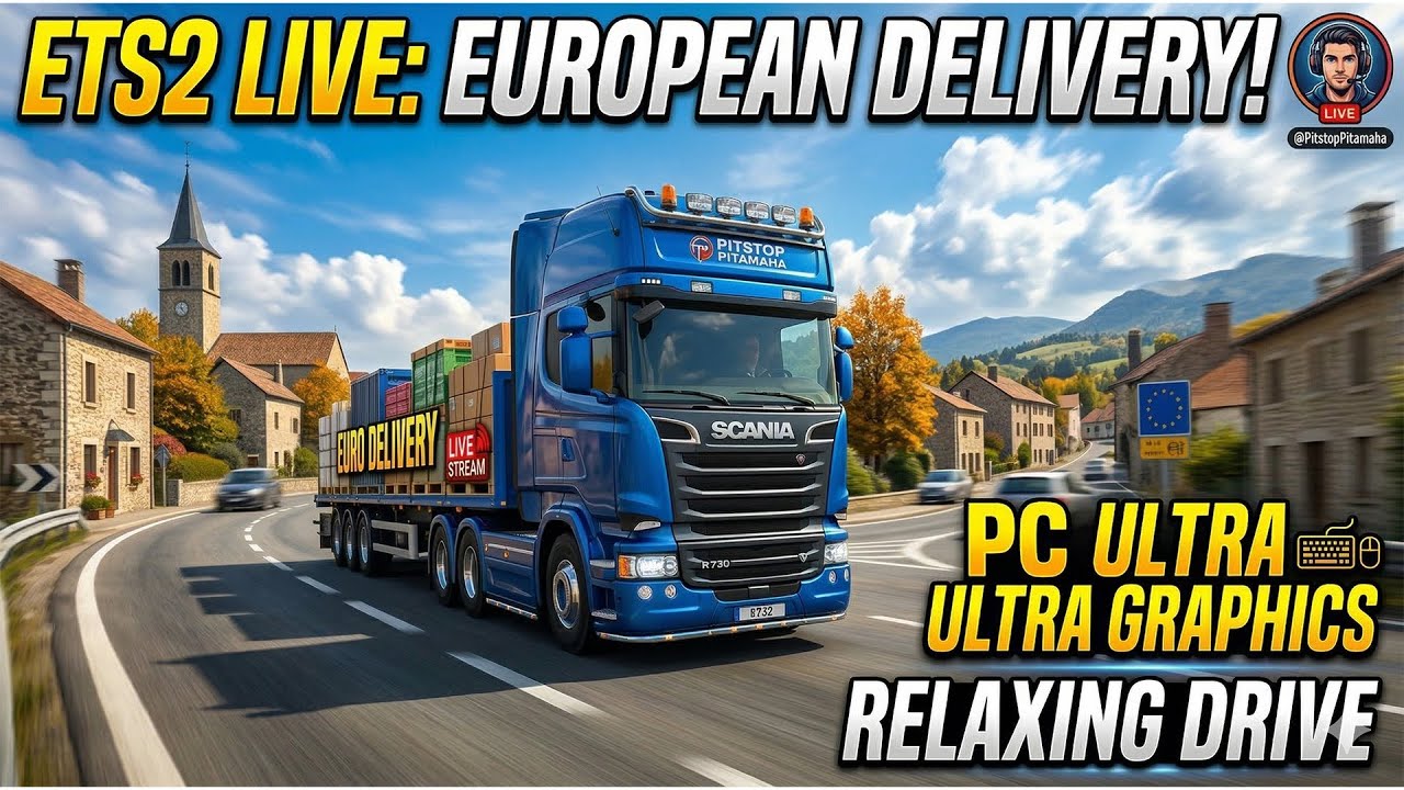Euro Truck Simulator 2 PC Gameplay - Delivering Goods Across Europe! (Portrait)